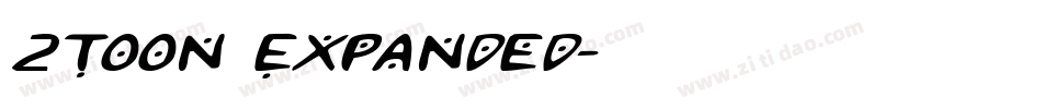 2Toon Expanded字体转换